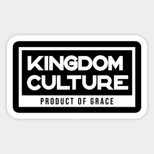 KINGDOM CULTURE PRODUCT OF GRACE Sticker